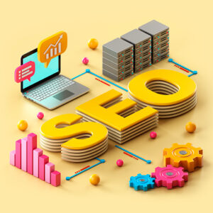 SEO concept. 3d illustration.